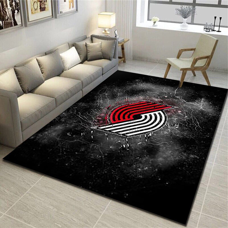 Portland Trail Blazers Area Rug NBA Area Rug Dining Room Rugs Outdoor Rug Rectangle Carpet