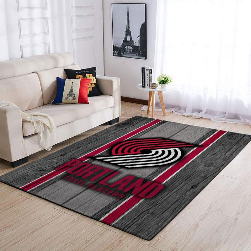 Portland Trail Blazers Area Rug NBA Area Rug Bathroom Rug Outdoor Rug Rectangle Carpet