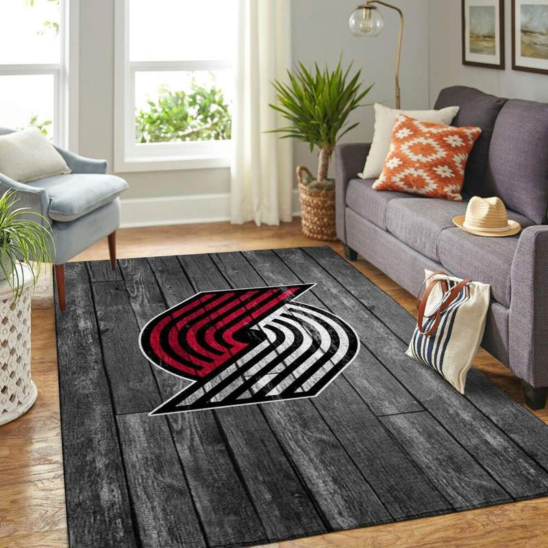 Portland Trail Blazers Area Rug NBA Area Rug Living Room Rug Indoor Outdoor Rugs Rectangle Carpet
