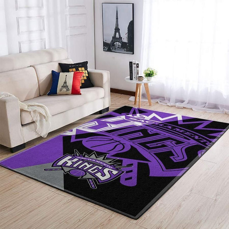 Sacramento Kings Rug NBA Area Rug Dining Room Rug Indoor Outdoor Rugs Rectangle Carpet