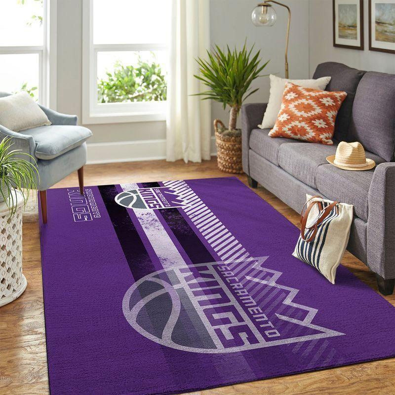 Sacramento Kings Area Rug NBA Area Rug Kitchen Rug Indoor Outdoor Rugs Rectangle Carpet