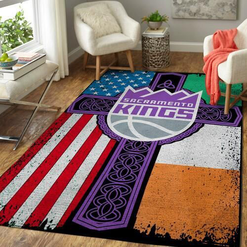 Sacramento Kings Area Rug NBA Area Rug Bathroom Rugs Indoor Outdoor Rugs Rectangle Carpet