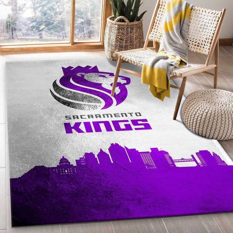 Sacramento Kings Area Rug NBA Area Rug Living Room Rug Indoor Outdoor Rug Rectangle Carpet