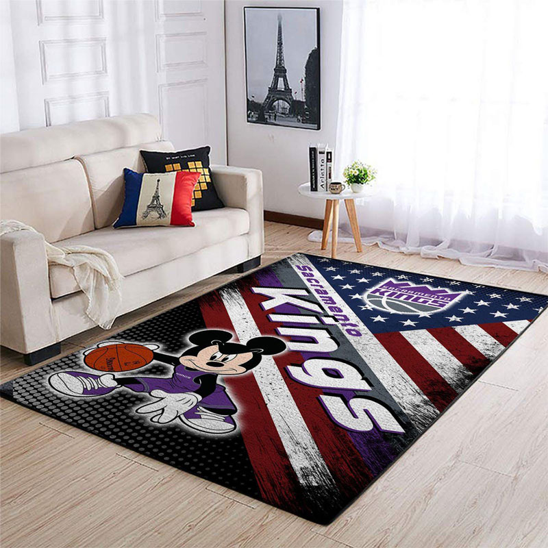 Sacramento Kings Rug NBA Area Rug Dining Room Rugs Outdoor Rugs Rectangle Carpet