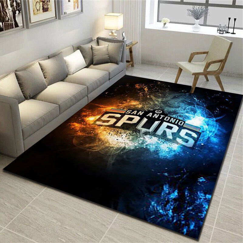 San Antonio Spurs Area Rug NBA Area Rug Living Room Rug Outdoor Rug Rectangle Carpet