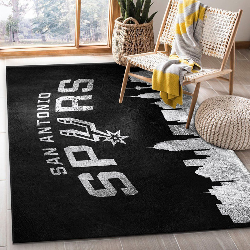 San Antonio Spurs Area Rug NBA Area Rug Bedroom Rug Outdoor Rug Rectangle Carpet