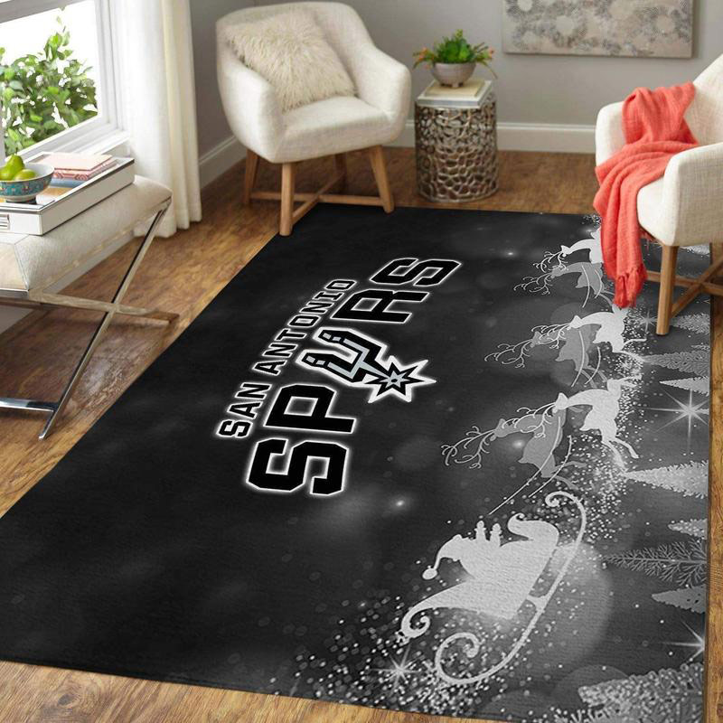 San Antonio Spurs Rug NBA Area Rug Dining Room Rug Indoor Outdoor Rugs Rectangle Carpet