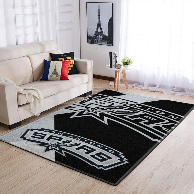San Antonio Spurs Area Rug NBA Area Rug Bedroom Area Rug Indoor Outdoor Rugs Rectangle Carpet