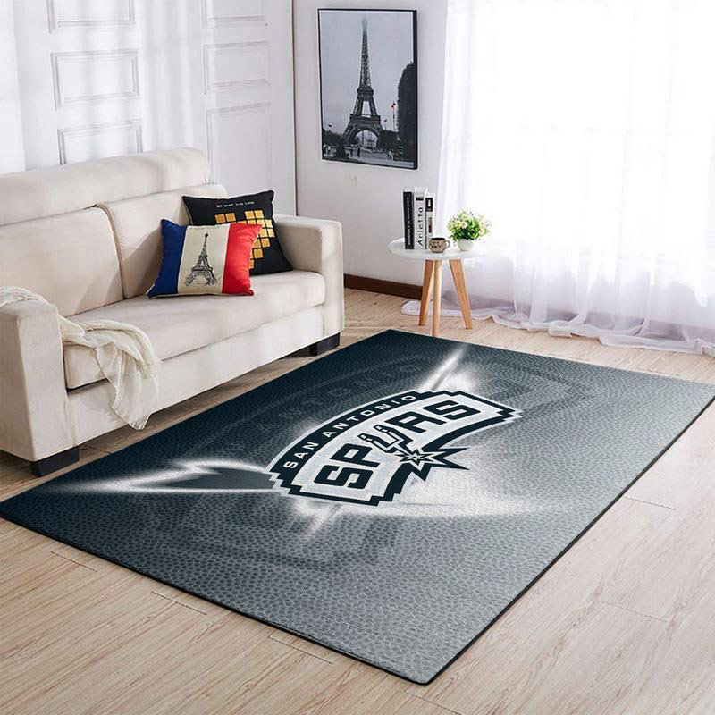 San Antonio Spurs Rug NBA Area Rug Bathroom Rug Indoor Outdoor Rug Rectangle Carpet