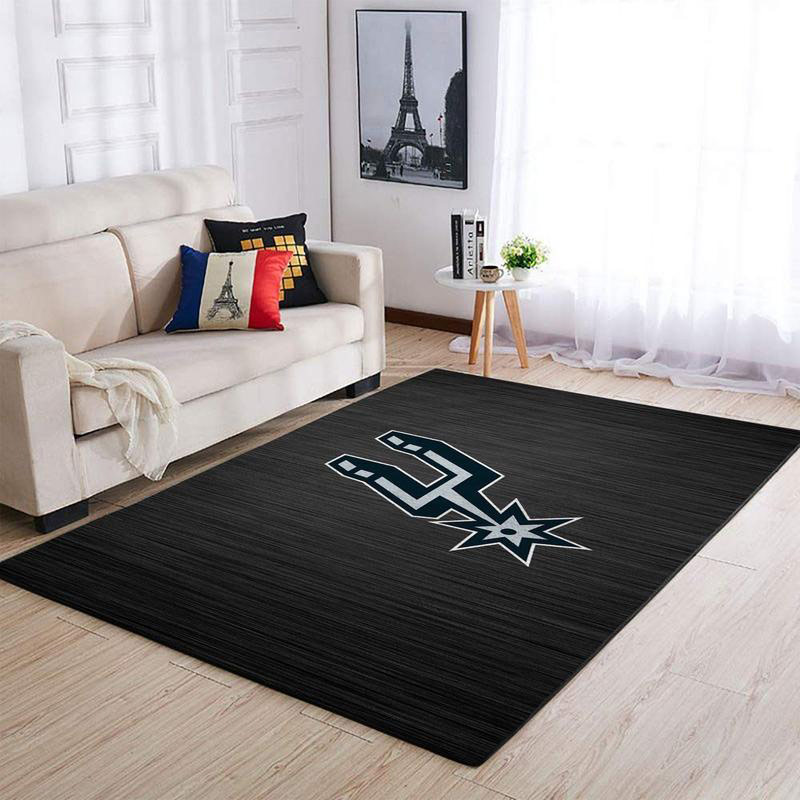 San Antonio Spurs Rug NBA Area Rug Bathroom Rug Indoor Outdoor Rug Rectangle Carpet