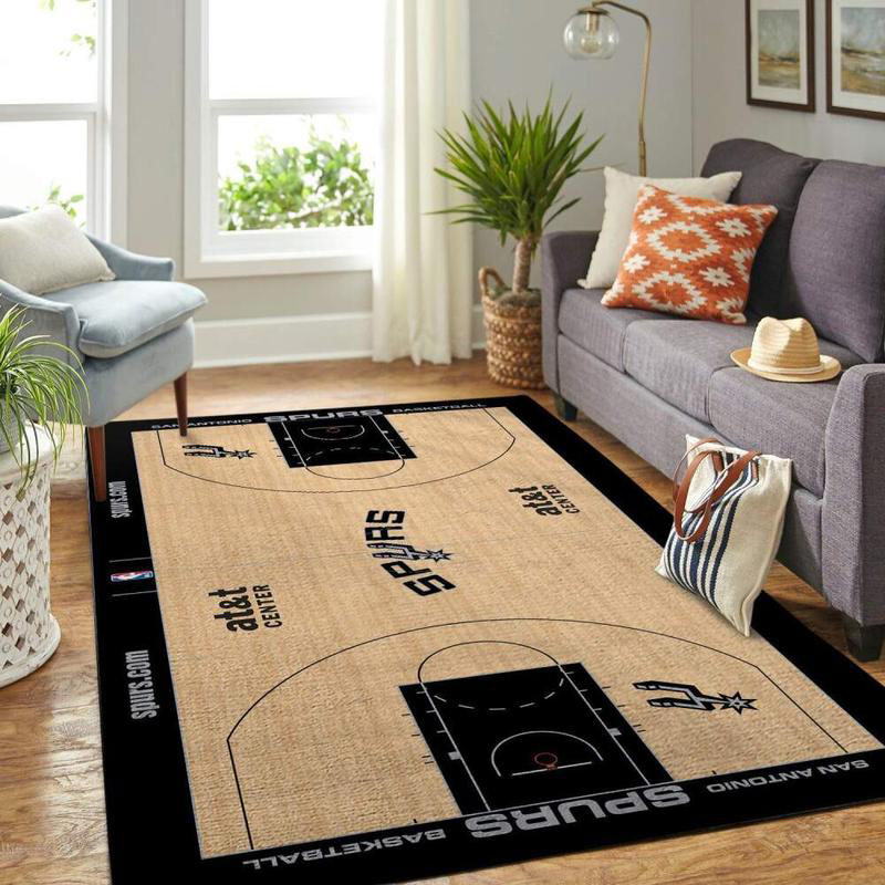 San Antonio Spurs Area Rug NBA Area Rug Bathroom Rugs Indoor Outdoor Rug Rectangle Carpet