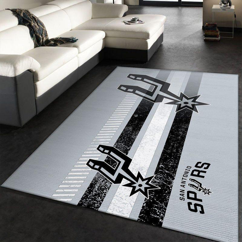 San Antonio Spurs Area Rug NBA Area Rug Dining Room Rug Outdoor Rug Rectangle Carpet