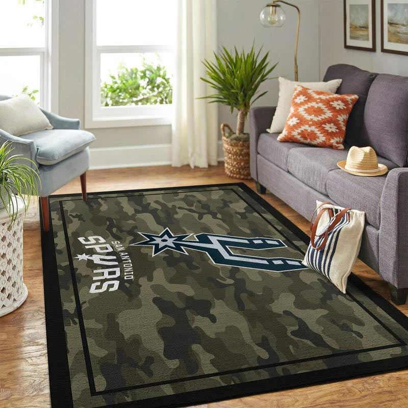 San Antonio Spurs Rug NBA Area Rug Kitchen Rug Outdoor Rug Rectangle Carpet
