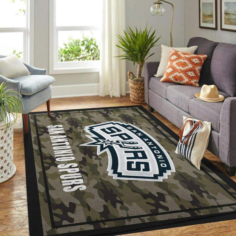 San Antonio Spurs Area Rug NBA Area Rug Dining Room Rug Outdoor Rugs Rectangle Carpet