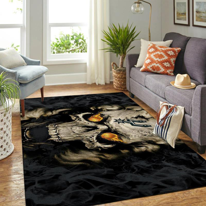 San Antonio Spurs Area Rug NBA Area Rug Living Room Area Rug Indoor Outdoor Rugs Rectangle Carpet