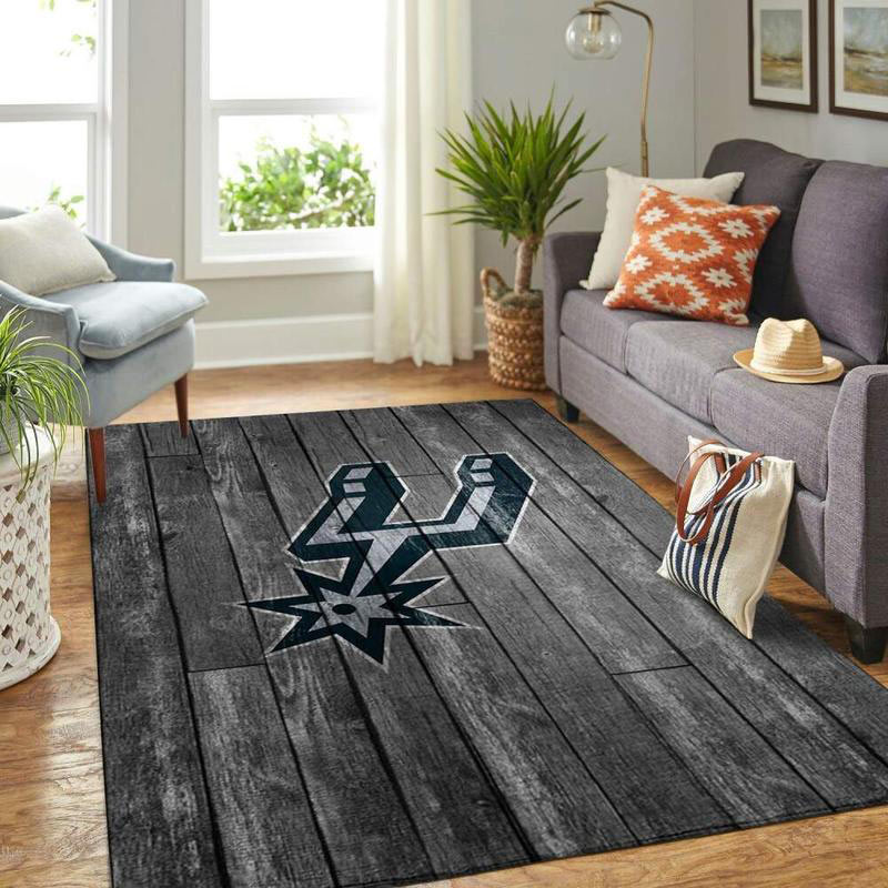 San Antonio Spurs Rug NBA Area Rug Living Room Area Rug Indoor Rug Rectangle Carpet