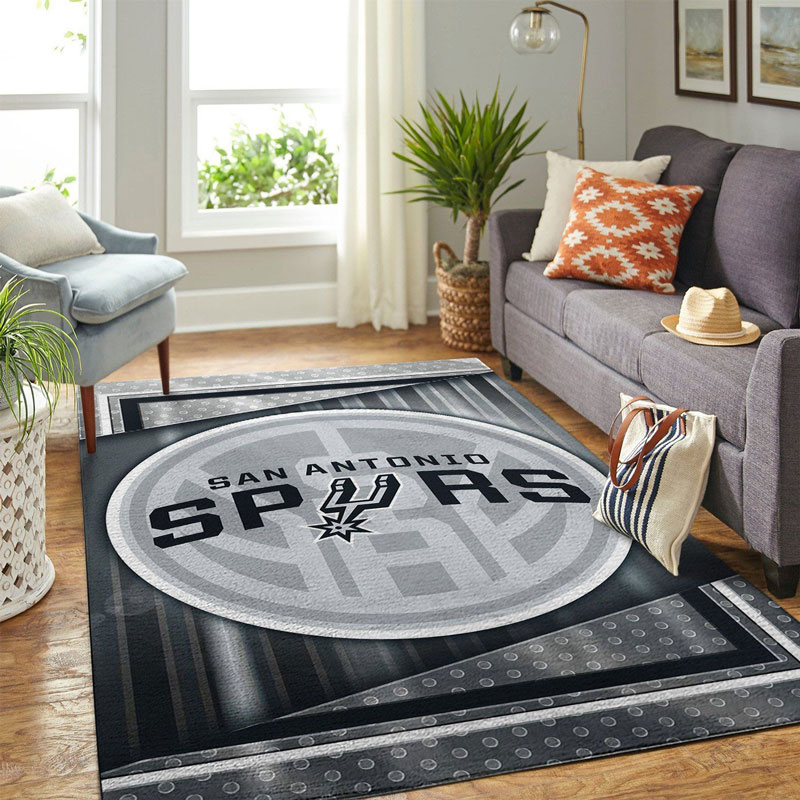 San Antonio Spurs Area Rug NBA Area Rug Living Room Area Rug Outdoor Rugs Rectangle Carpet