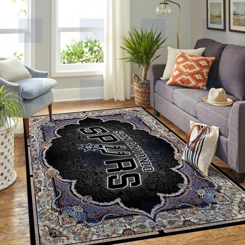 San Antonio Spurs Area Rug NBA Area Rug Dining Room Rugs Outdoor Rugs Rectangle Carpet