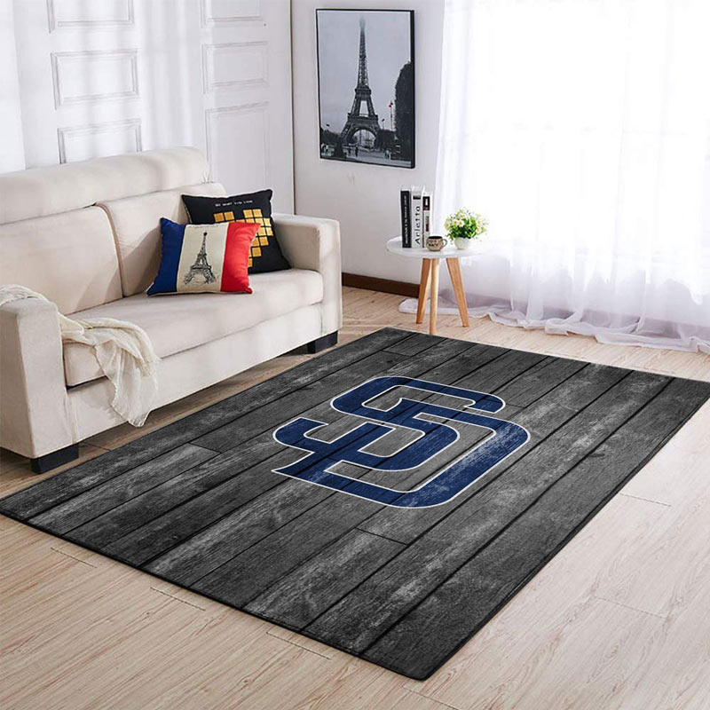 San Diego Padres Area Rug MLB Area Rug Dining Room Rug Outdoor Rug Rectangle Carpet