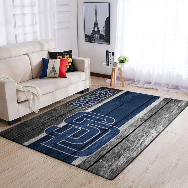 San Diego Padres Rug MLB Area Rug Bathroom Rugs Outdoor Rugs Rectangle Carpet