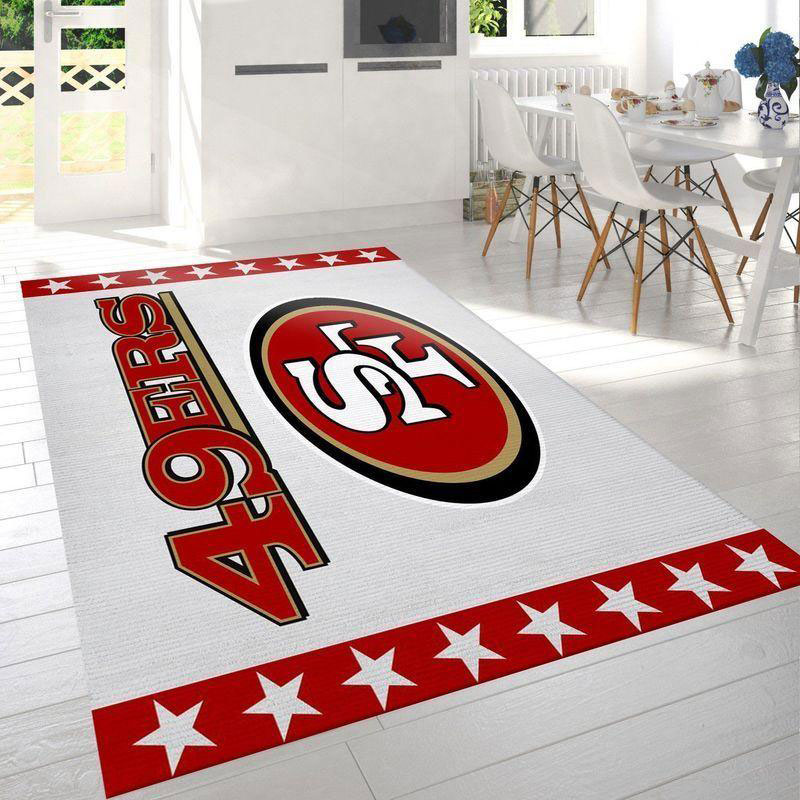 San Francisco 49ers Rug NFL Area Rug Living Room Rug Outdoor Rug Rectangle Carpet