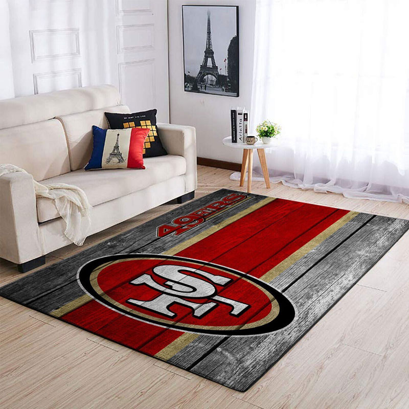 San Francisco 49ers Rug NFL Area Rug Bathroom Rugs Outdoor Rug Rectangle Carpet
