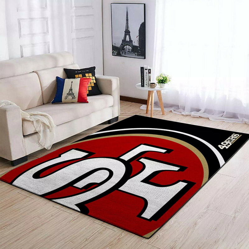 San Francisco 49ers Area Rug NFL Area Rug Bathroom Rugs Outdoor Rug Rectangle Carpet