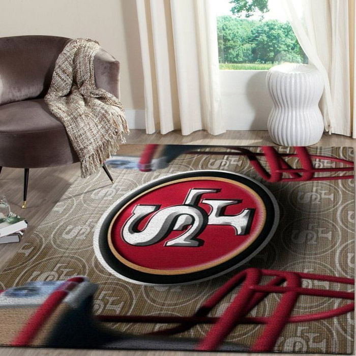 San Francisco 49ers Rug NFL Area Rug Bedroom Area Rug Outdoor Rug Rectangle Carpet
