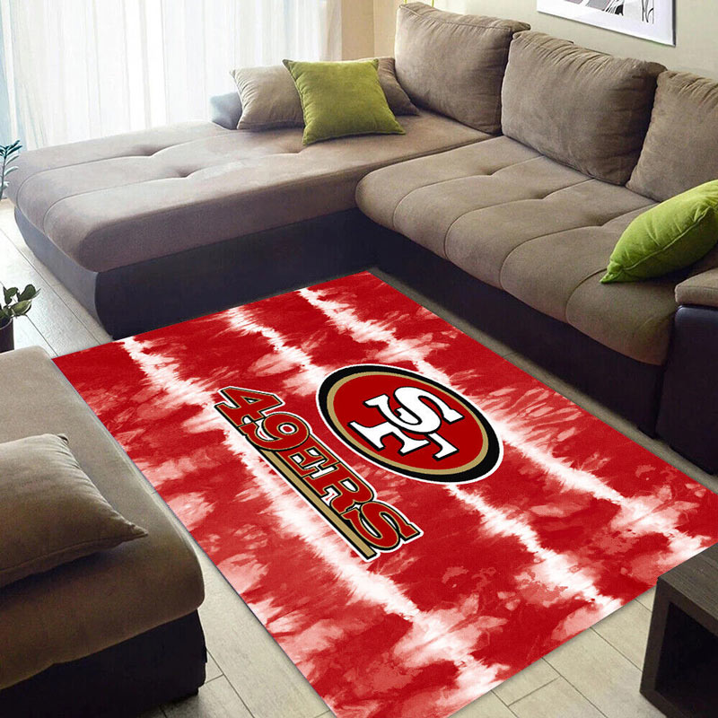 San Francisco 49ers Rug NFL Area Rug Living Room Area Rug Indoor Outdoor Rugs Rectangle Carpet