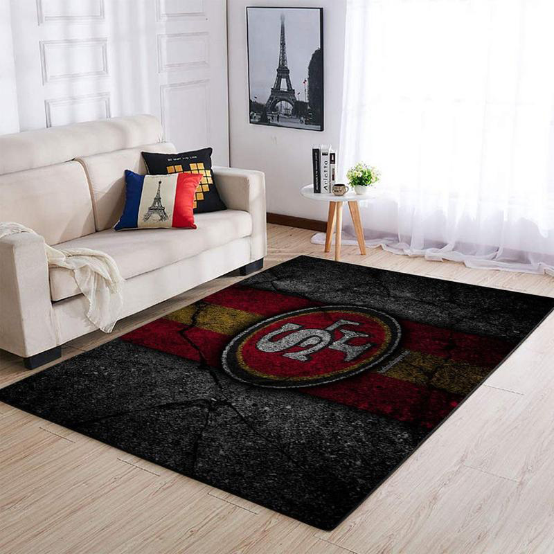 San Francisco 49ers Area Rug NFL Area Rug Bedroom Rug Outdoor Rug Rectangle Carpet