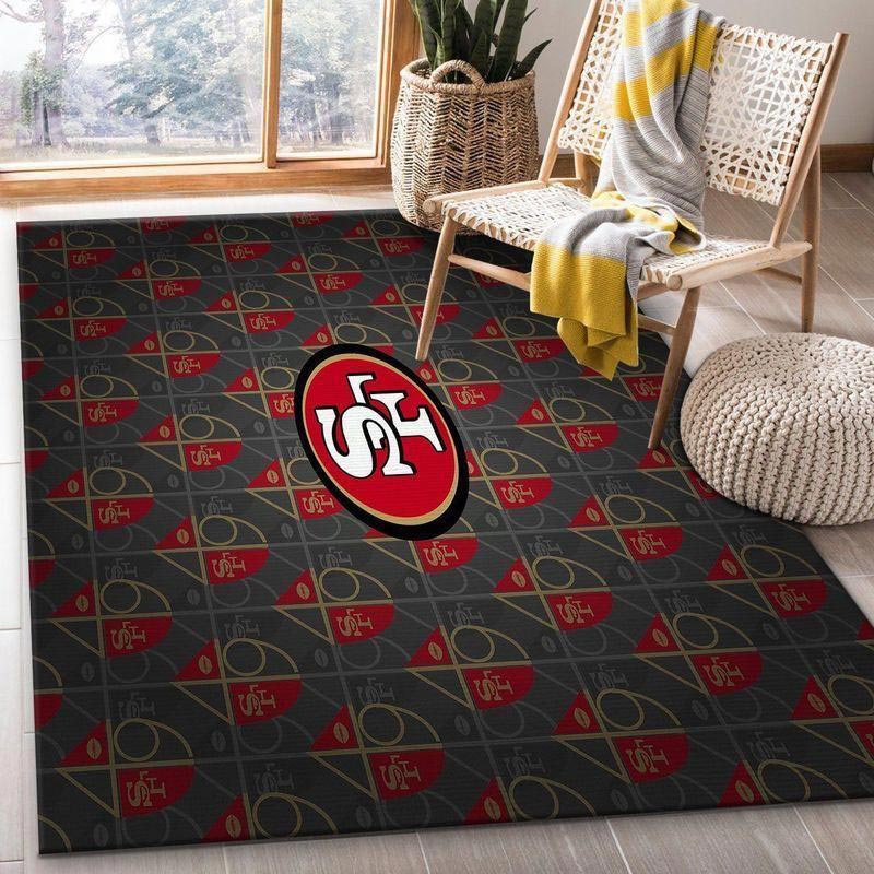 San Francisco 49ers Rug NFL Area Rug Living Room Rug Outdoor Rugs Rectangle Carpet