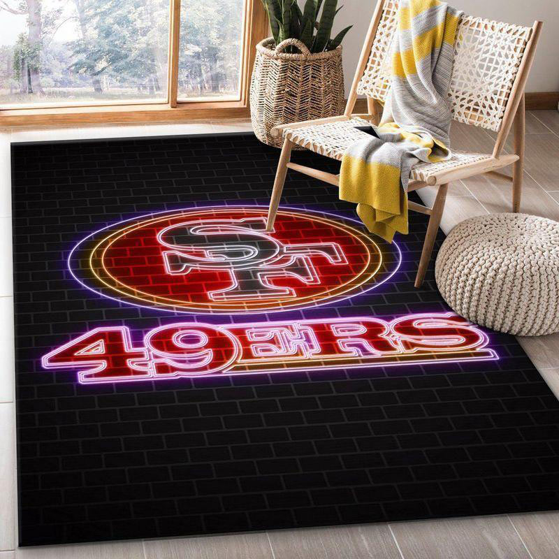 San Francisco 49ers Rug NFL Area Rug Kitchen Rug Indoor Outdoor Rugs Rectangle Carpet