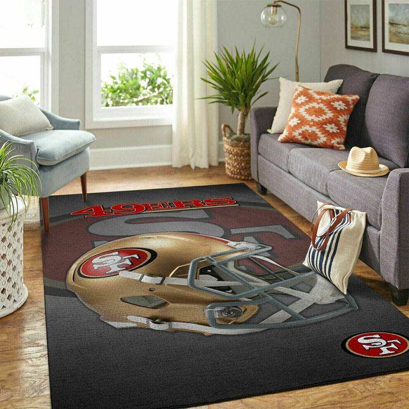 San Francisco 49ers Rug NFL Area Rug Kitchen Rug Outdoor Rug Rectangle Carpet