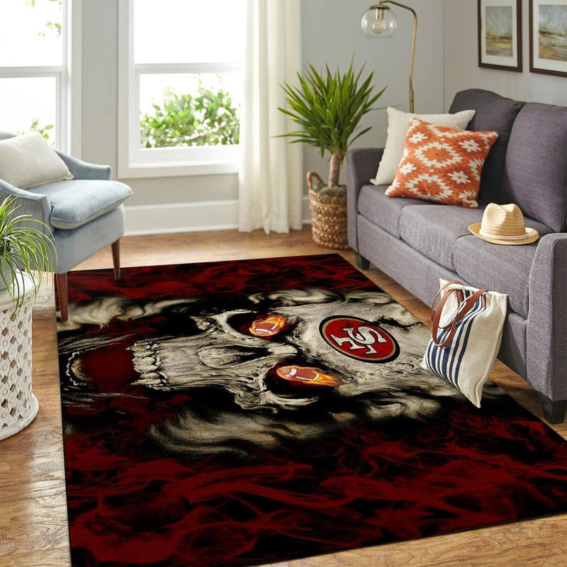 San Francisco 49ers Area Rug NFL Area Rug Bathroom Rug Indoor Outdoor Rugs Rectangle Carpet