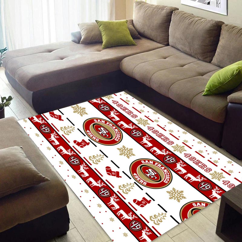 San Francisco 49ers Rug NFL Area Rug Living Room Rug Indoor Rug Rectangle Carpet