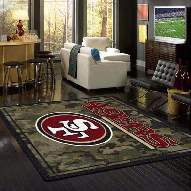 San Francisco 49ers Rug NFL Area Rug Kitchen Rug Outdoor Rug Rectangle Carpet