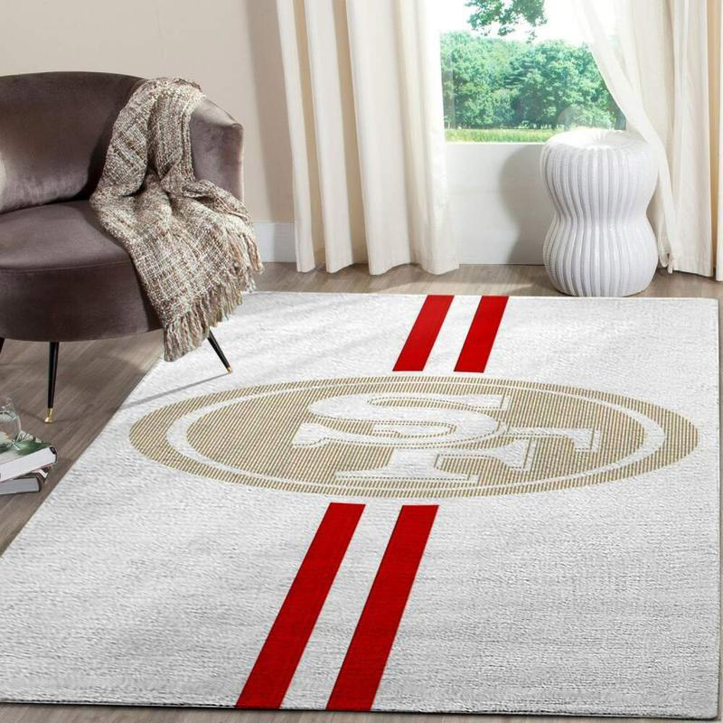 San Francisco 49ers Area Rug NFL Area Rug Living Room Rug Indoor Outdoor Rugs Rectangle Carpet