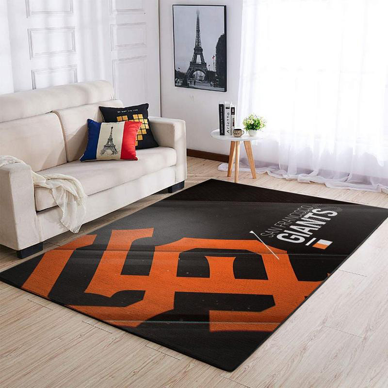 San Francisco Giants Area Rug MLB Area Rug Dining Room Rug Outdoor Rugs Rectangle Carpet
