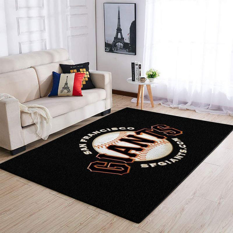 San Francisco Giants Rug MLB Area Rug Dining Room Rug Indoor Outdoor Rug Rectangle Carpet