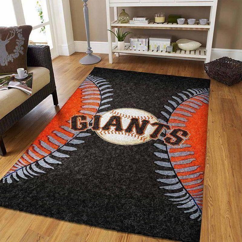San Francisco Giants Area Rug MLB Area Rug Bathroom Rug Indoor Outdoor Rug Rectangle Carpet