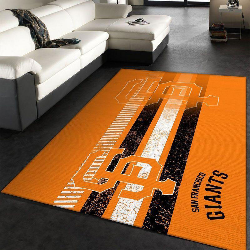 San Francisco Giants Area Rug MLB Area Rug Living Room Rug Indoor Rug Rectangle Carpet