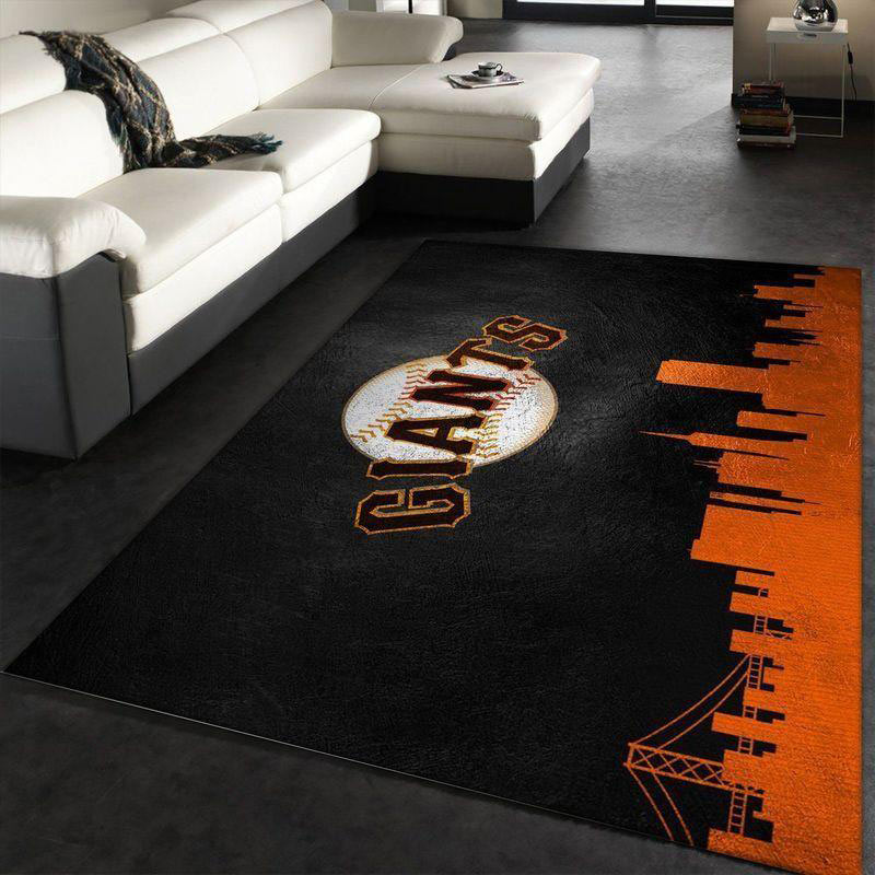San Francisco Giants Area Rug MLB Area Rug Bathroom Rugs Outdoor Rug Rectangle Carpet