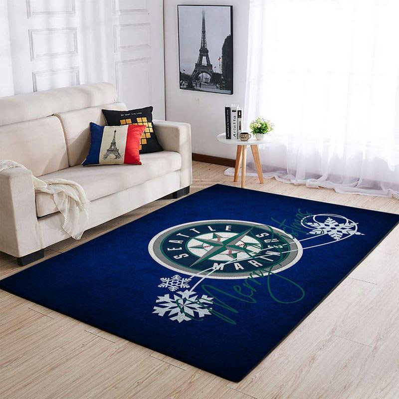 Seattle Mariners Rug MLB Area Rug Bedroom Area Rug Outdoor Rug Rectangle Carpet