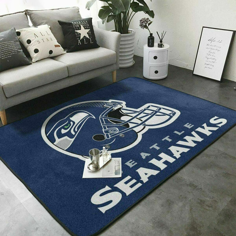 Seattle Seahawks Rug NFL Area Rug Bedroom Area Rug Outdoor Rug Rectangle Carpet