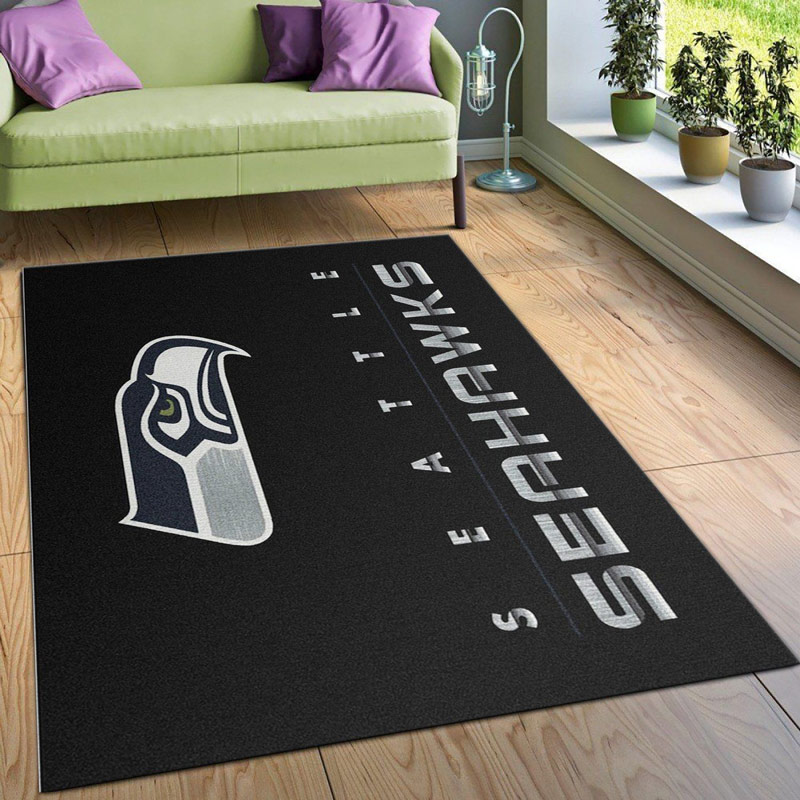 Seattle Seahawks Area Rug NFL Area Rug Bedroom Rug Indoor Outdoor Rug Rectangle Carpet