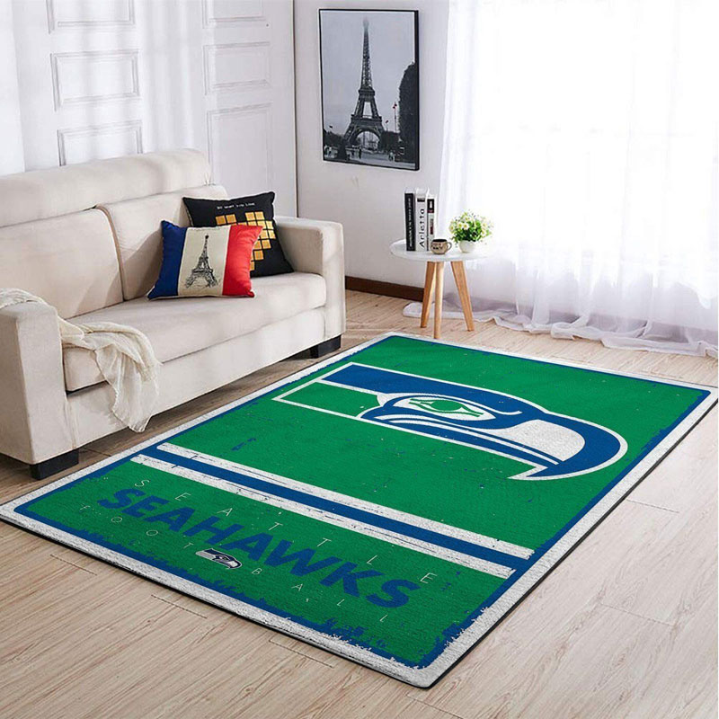 Seattle Seahawks Rug NFL Area Rug Bathroom Rugs Outdoor Rugs Rectangle Carpet