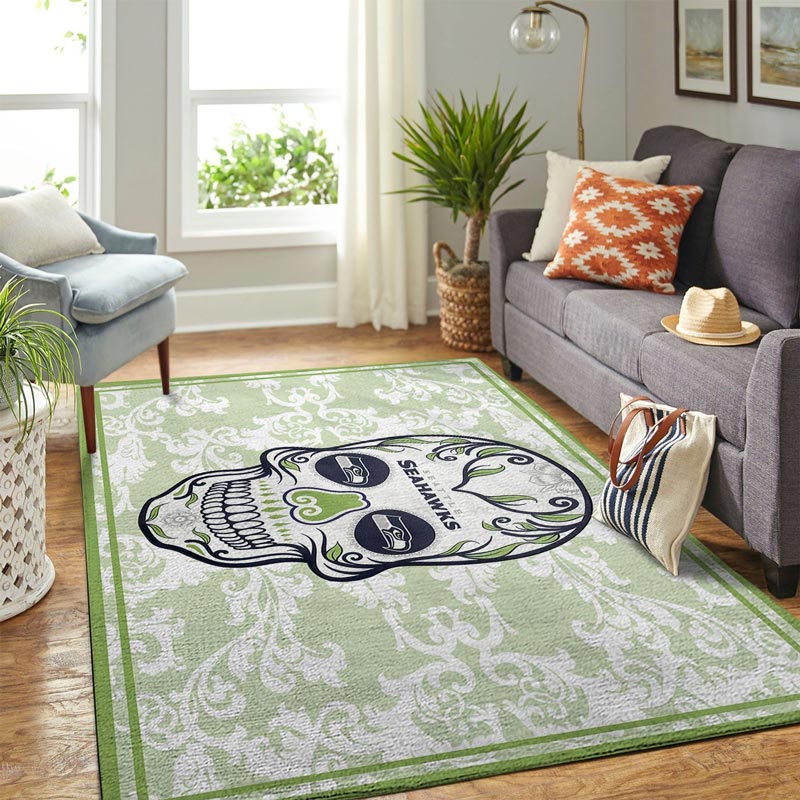 Seattle Seahawks Area Rug NFL Area Rug Bedroom Area Rug Outdoor Rugs Rectangle Carpet