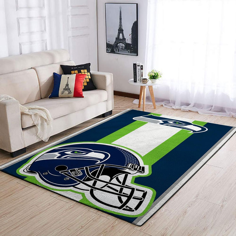 Seattle Seahawks Area Rug NFL Area Rug Dining Room Rugs Outdoor Rugs Rectangle Carpet