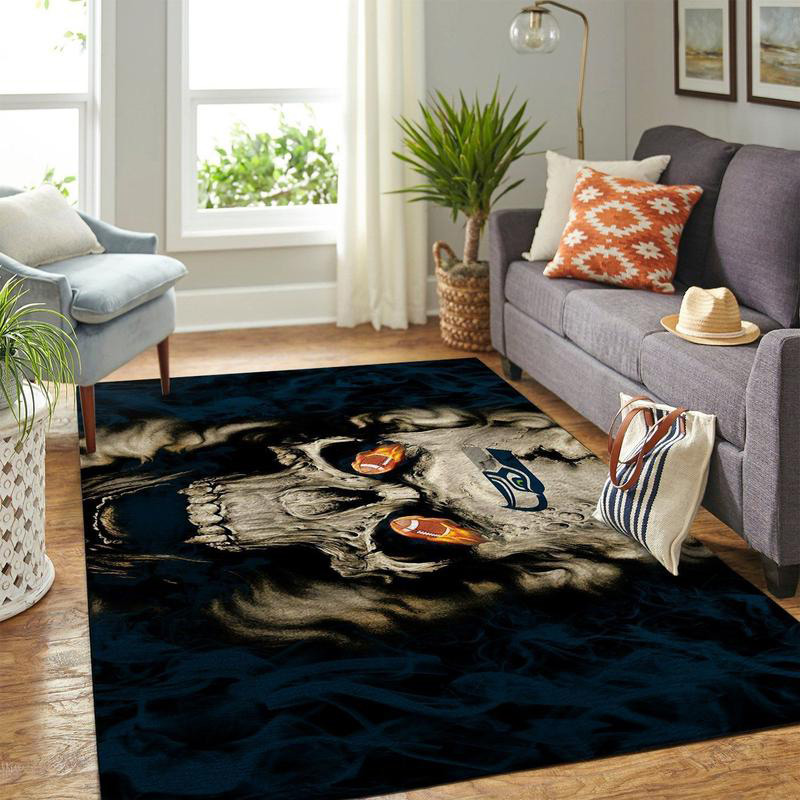 Seattle Seahawks Rug NFL Area Rug Bedroom Rug Outdoor Rug Rectangle Carpet