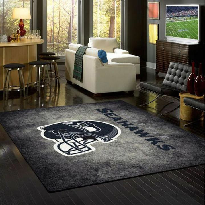 Seattle Seahawks Rug NFL Area Rug Bedroom Area Rug Outdoor Rugs Rectangle Carpet